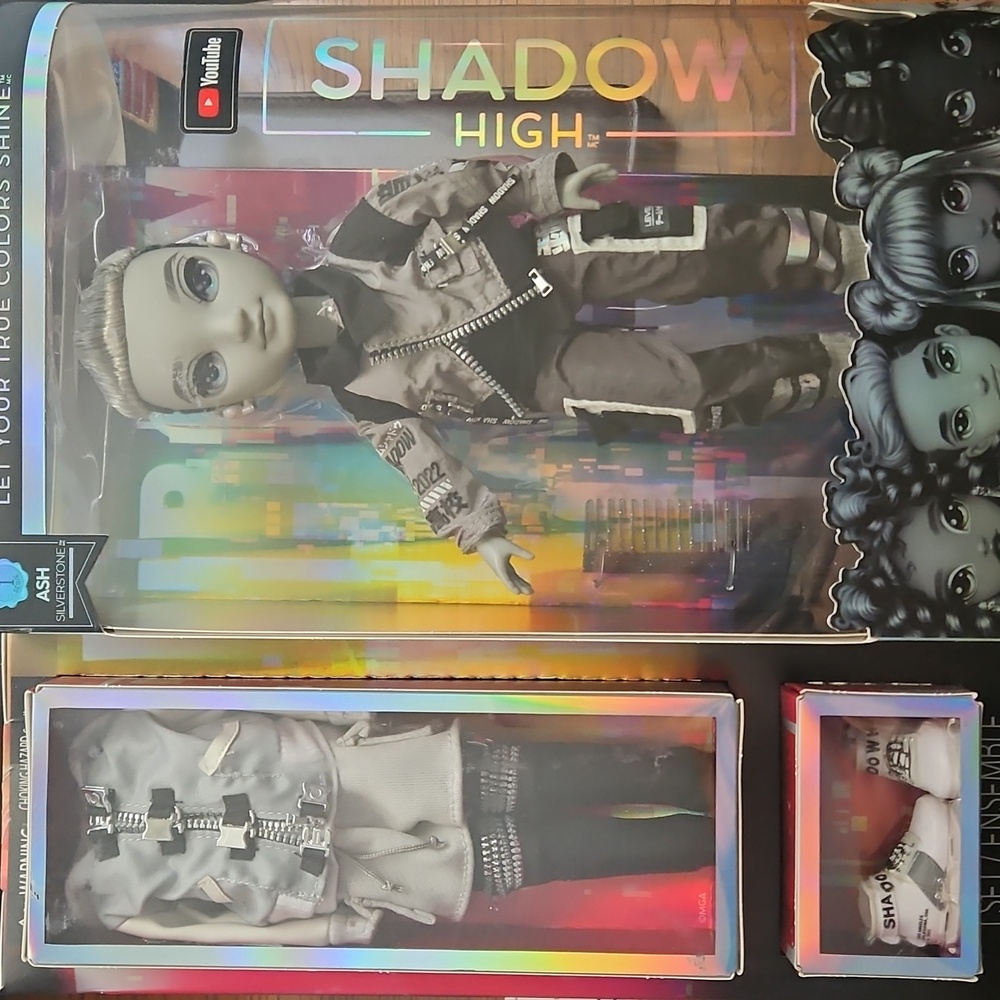 Ash Doll From Shadow High with Black and White Outfit